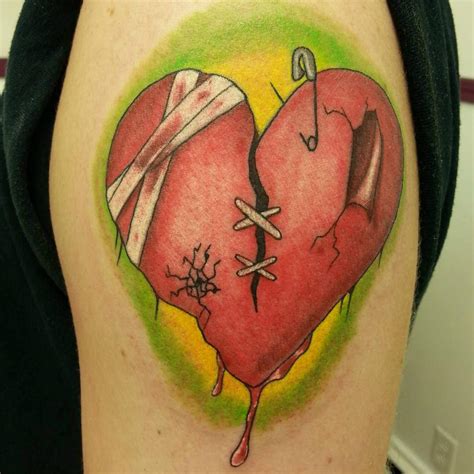 broken heart tattoos pictures|broken heart tattoo designs drawings.